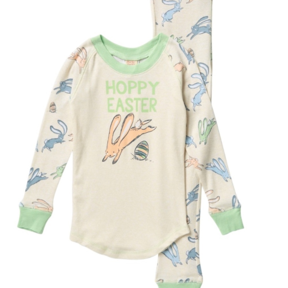 MUNKI MUNKI Toddler Easter Pajamas Bunny Hoppy 2